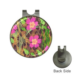 Jungle Floral Hat Clips With Golf Markers