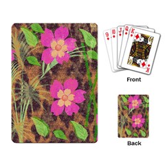 Jungle Floral Playing Cards Single Design (rectangle)