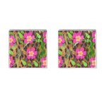 Jungle floral Cufflinks (Square) Front(Pair)