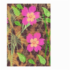 Jungle Floral Small Garden Flag (two Sides) by PollyParadise