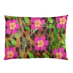 Jungle Floral Pillow Case by PollyParadise