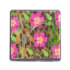 Jungle Floral Memory Card Reader (square 5 Slot) by PollyParadise