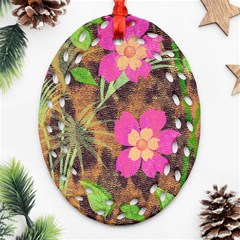 Jungle Floral Ornament (oval Filigree)