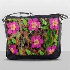 Jungle Floral Messenger Bag by PollyParadise