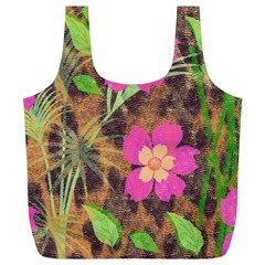 Jungle Floral Full Print Recycle Bag (xl) by PollyParadise