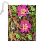 Jungle floral Drawstring Pouch (5XL) Back