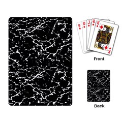 Black And White Grunge Abstract Print Playing Cards Single Design (rectangle) by dflcprintsclothing