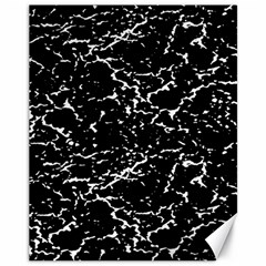 Black And White Grunge Abstract Print Canvas 11  X 14  by dflcprintsclothing