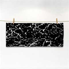 Black And White Grunge Abstract Print Hand Towel