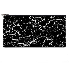 Black And White Grunge Abstract Print Pencil Case by dflcprintsclothing