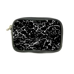 Black And White Grunge Abstract Print Coin Purse by dflcprintsclothing