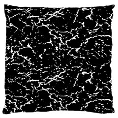 Black And White Grunge Abstract Print Large Cushion Case (one Side)