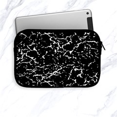 Black And White Grunge Abstract Print Apple Ipad Mini Zipper Cases by dflcprintsclothing