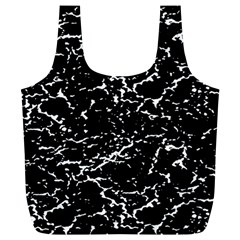 Black And White Grunge Abstract Print Full Print Recycle Bag (xl) by dflcprintsclothing