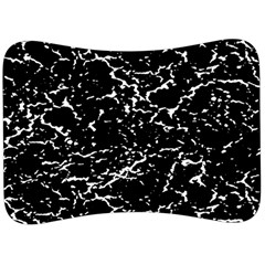 Black And White Grunge Abstract Print Velour Seat Head Rest Cushion by dflcprintsclothing