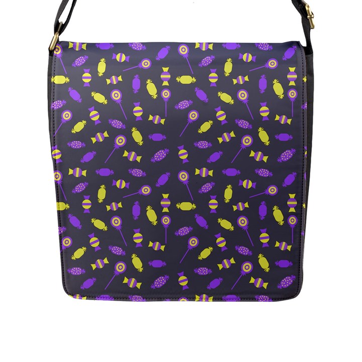 Candy Flap Closure Messenger Bag (L)