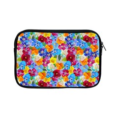 Pansies  Watercolor Flowers Apple Ipad Mini Zipper Cases by SychEva