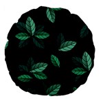 Foliage Large 18  Premium Flano Round Cushions Front