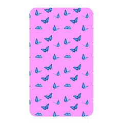 Blue Butterflies At Pastel Pink Color Background Memory Card Reader (rectangular) by Casemiro