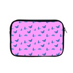 Blue butterflies at pastel pink color background Apple MacBook Pro 15  Zipper Case Front