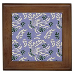 Folk Floral Pattern  Abstract Flowers Surface Design  Seamless Pattern Framed Tile by Eskimos