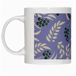 Folk floral pattern. Abstract flowers surface design. Seamless pattern White Mugs Left