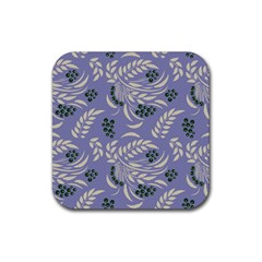 Folk Floral Pattern  Abstract Flowers Surface Design  Seamless Pattern Rubber Coaster (square)  by Eskimos