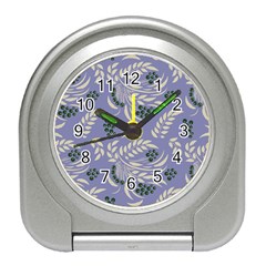 Folk Floral Pattern  Abstract Flowers Surface Design  Seamless Pattern Travel Alarm Clock by Eskimos