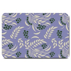 Folk Floral Pattern  Abstract Flowers Surface Design  Seamless Pattern Large Doormat  by Eskimos