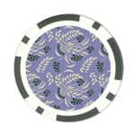 Folk floral pattern. Abstract flowers surface design. Seamless pattern Poker Chip Card Guard (10 pack) Front