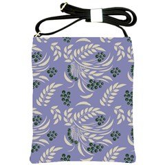 Folk Floral Pattern  Abstract Flowers Surface Design  Seamless Pattern Shoulder Sling Bag by Eskimos