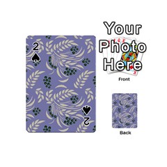 Folk Floral Pattern  Abstract Flowers Surface Design  Seamless Pattern Playing Cards 54 Designs (mini) by Eskimos