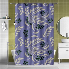 Folk Floral Pattern  Abstract Flowers Surface Design  Seamless Pattern Shower Curtain 48  X 72  (small)  by Eskimos