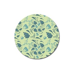 Folk Floral Pattern  Abstract Flowers Surface Design  Seamless Pattern Magnet 3  (round) by Eskimos