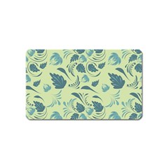 Folk Floral Pattern  Abstract Flowers Surface Design  Seamless Pattern Magnet (name Card) by Eskimos