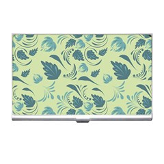 Folk Floral Pattern  Abstract Flowers Surface Design  Seamless Pattern Business Card Holder by Eskimos