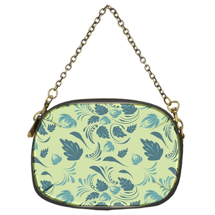 Folk floral pattern. Abstract flowers surface design. Seamless pattern Chain Purse (One Side)