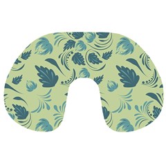 Folk Floral Pattern  Abstract Flowers Surface Design  Seamless Pattern Travel Neck Pillow by Eskimos