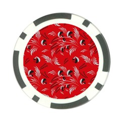 Folk floral pattern. Abstract flowers surface design. Seamless pattern Poker Chip Card Guard