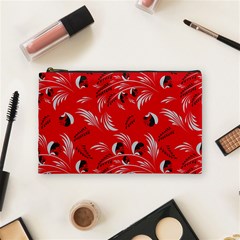 Folk floral pattern. Abstract flowers surface design. Seamless pattern Cosmetic Bag (Medium)