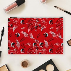 Folk floral pattern. Abstract flowers surface design. Seamless pattern Cosmetic Bag (Large)