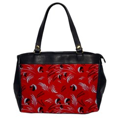 Folk floral pattern. Abstract flowers surface design. Seamless pattern Oversize Office Handbag