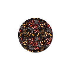 Folk Floral Pattern  Abstract Flowers Surface Design  Seamless Pattern Golf Ball Marker (10 Pack) by Eskimos