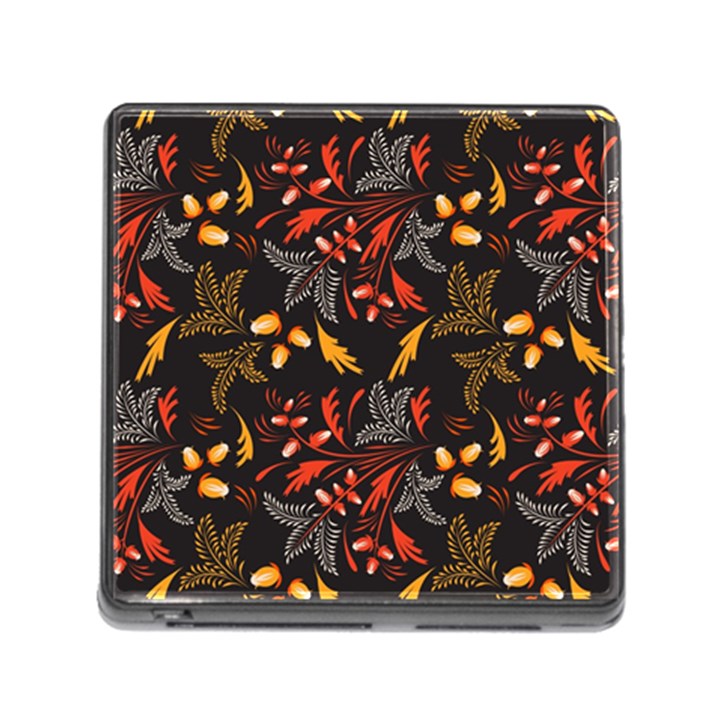 Folk floral pattern. Abstract flowers surface design. Seamless pattern Memory Card Reader (Square 5 Slot)