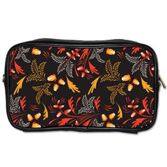 Folk Floral Pattern  Abstract Flowers Surface Design  Seamless Pattern Toiletries Bag (two Sides) by Eskimos