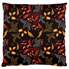 Folk Floral Pattern  Abstract Flowers Surface Design  Seamless Pattern Large Cushion Case (one Side) by Eskimos