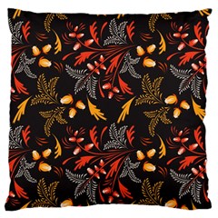 Folk Floral Pattern  Abstract Flowers Surface Design  Seamless Pattern Standard Flano Cushion Case (one Side) by Eskimos