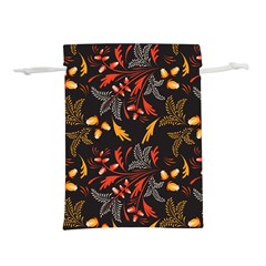 Folk Floral Pattern  Abstract Flowers Surface Design  Seamless Pattern Lightweight Drawstring Pouch (l)