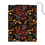 Folk floral pattern. Abstract flowers surface design. Seamless pattern Drawstring Pouch (4XL) Front