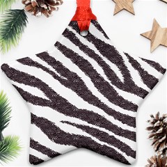 Zebra Ornament (star)